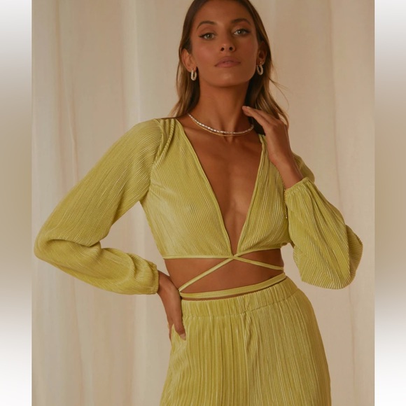 PEPPERMAYO SET - MALIBU DREAMING WRAP TOP and 90s MUSE PANTS (Full set) - Picture 4 of 7